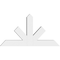 Ekena Millwork Saratoga Architectural Grade PVC Gable Bracket, 60"W x 32 1/2"H x 6"D x 6"F, 13/12 Pitch GBP060X33X0606SAR00 - alternate 2